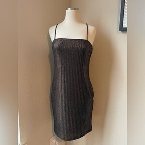 Black and gold dress